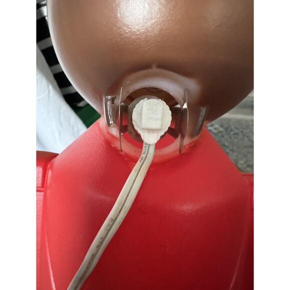 Vtg LightUp AA Toy Soldier Christmas Decoration Nutcracker Style LG 3ft BlowMold - Picture 15 of 15